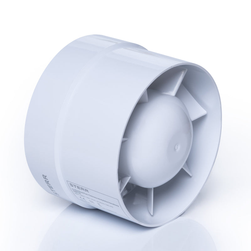 Ventilador silencioso para conductos con extracción en línea de 125 mm/5" - IDM125