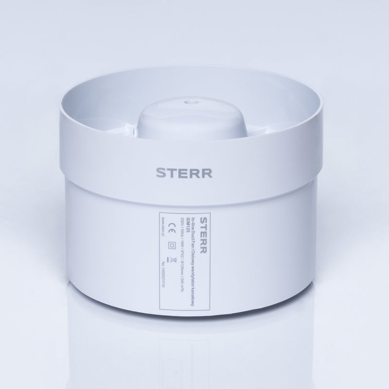 Ventilador silencioso para conductos con extracción en línea de 125 mm/5" - IDM125