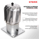 Fijación para chimenea cubierta de chimenea extendida de 150 mm, fijación para chimenea STERR