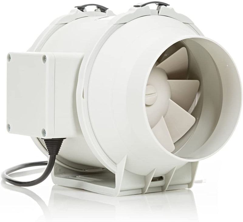 Extractor en línea de ventilador silencioso para conductos de 125 mm/5" - DFA125