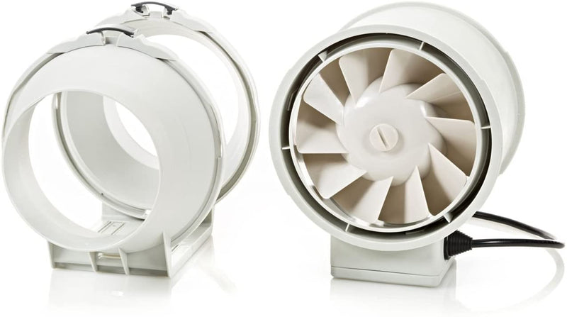 Extractor en línea de ventilador silencioso para conductos de 125 mm/5" - DFA125