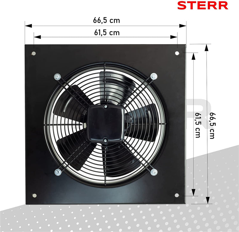 Extractor de aire axial STERR 500 mm - AXF500B